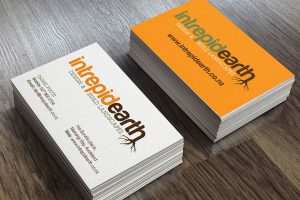 Buiness cards and logo design - Intrepid Earth Landscapes