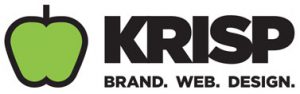 Krisp brand web design logo