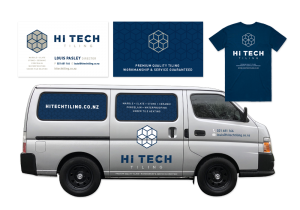 company-branding-logo design - Hi Tech Tiling, Auckland